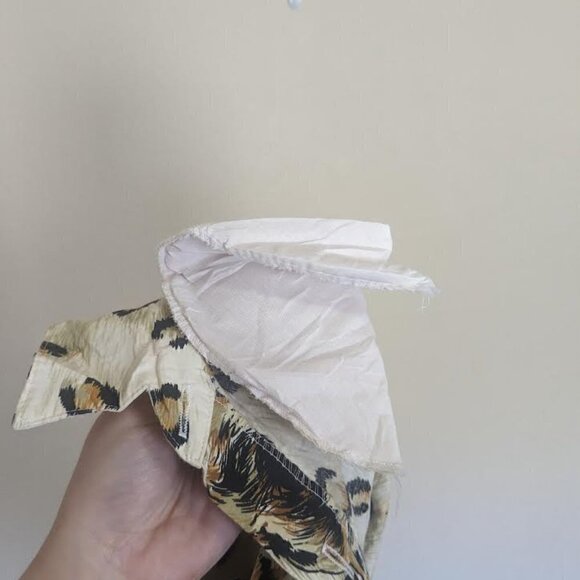 Vintage 90s Leopard Graphic Print Cotton Button Down Shirt Indie Skater Colorful - Picture 9 of 9